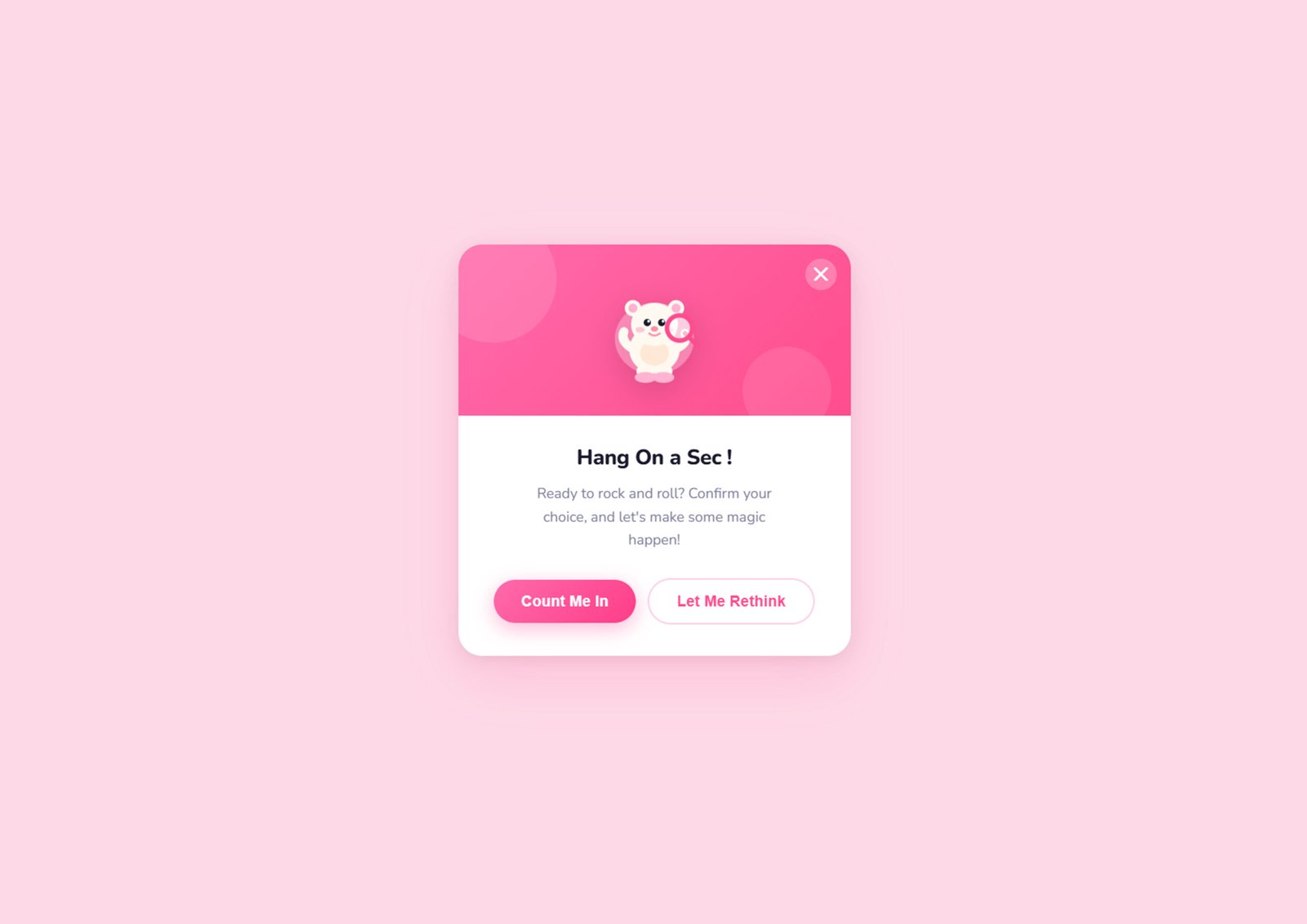 Responsive Modal Popup UI Design with HTML CSS JavaScript Free Download