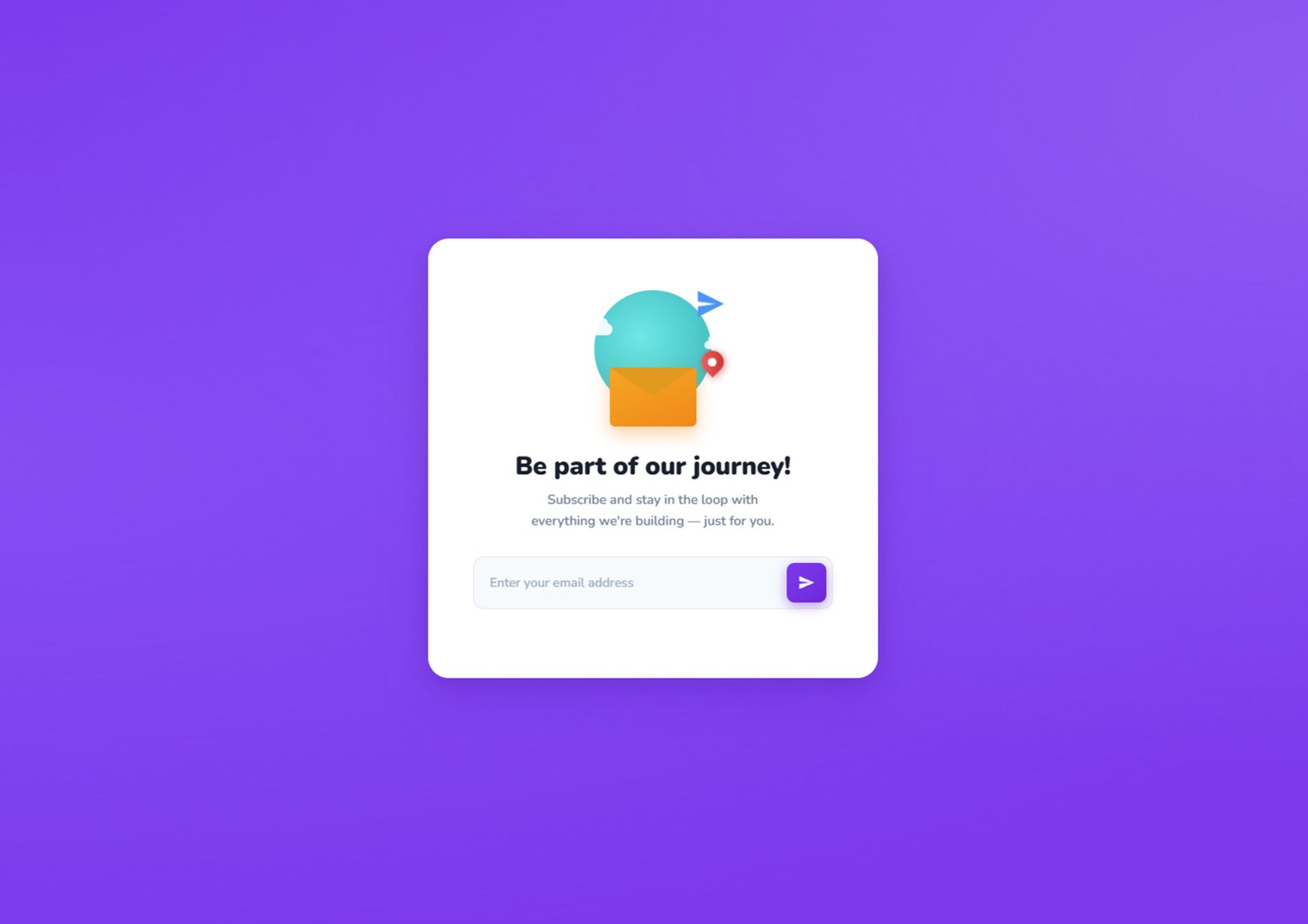 Free Responsive Email Signup Form UI Design Using HTML CSS JavaScript